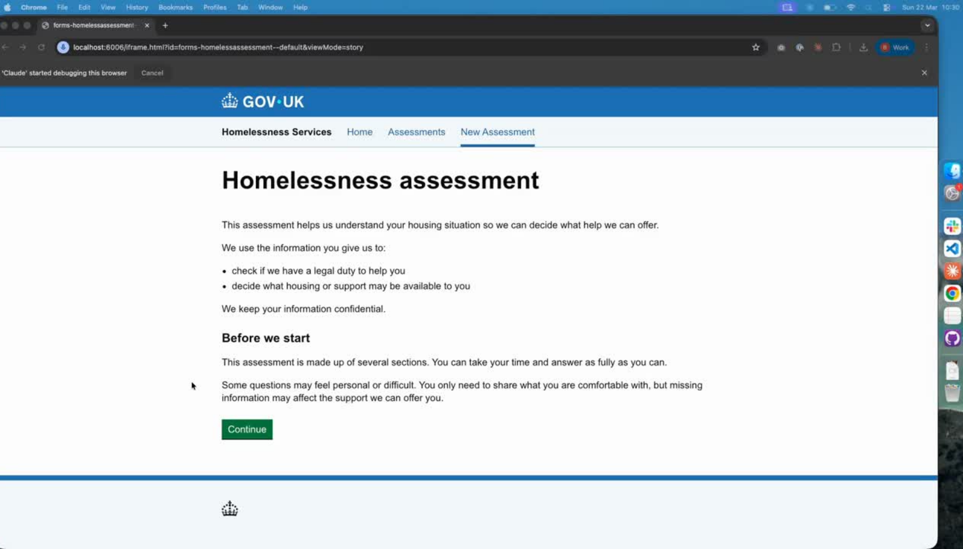 The MATCH prototype: a GOV.UK homelessness assessment flow